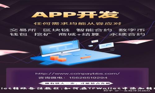 TPWallet转账备注教程：如何在TPWallet中添加转账备注