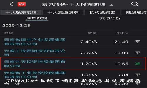 TPWallet上线了吗？最新动态与使用指南